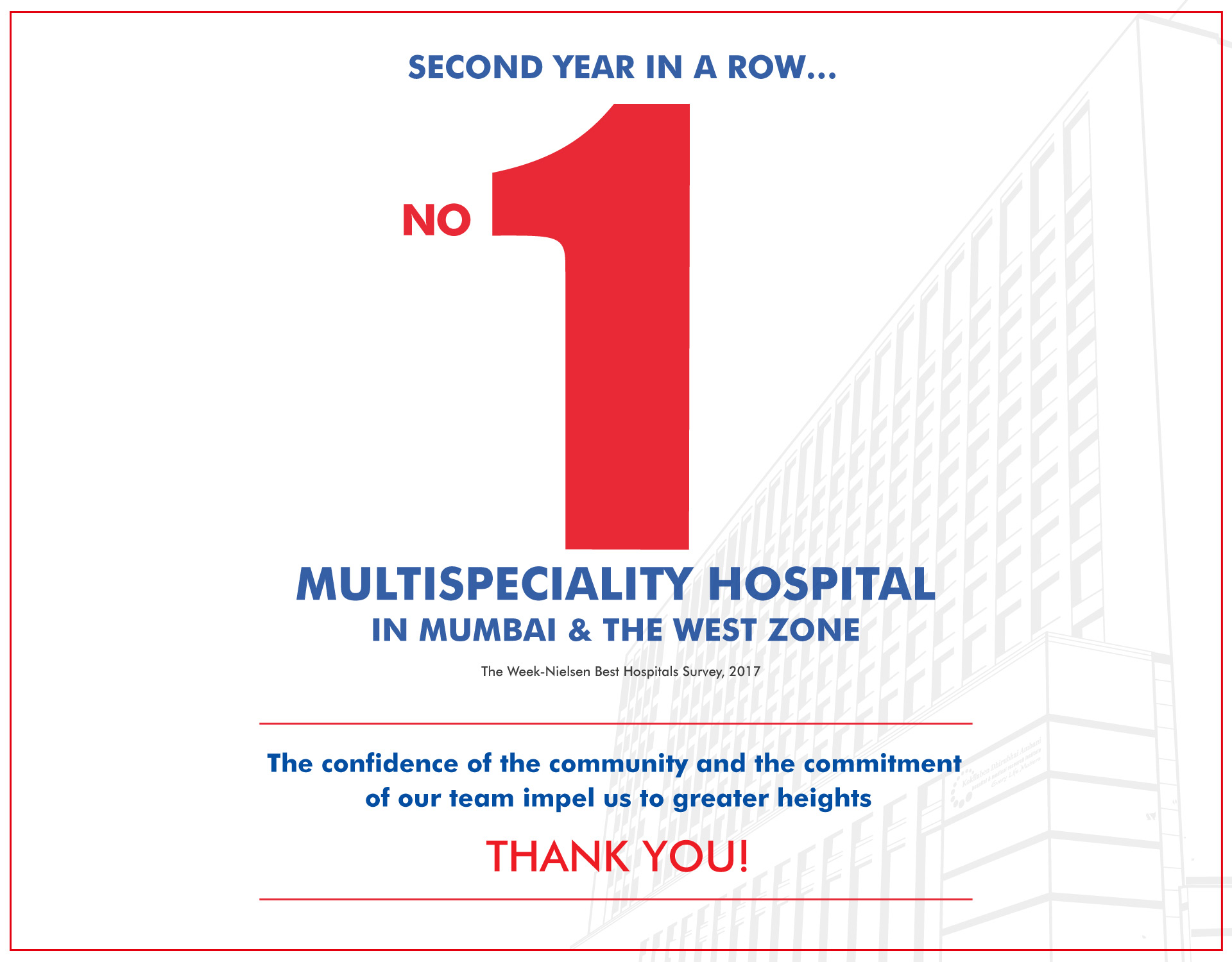 Best Multispeciality Hospital In Mumbai, India - Kokilaben Hospital