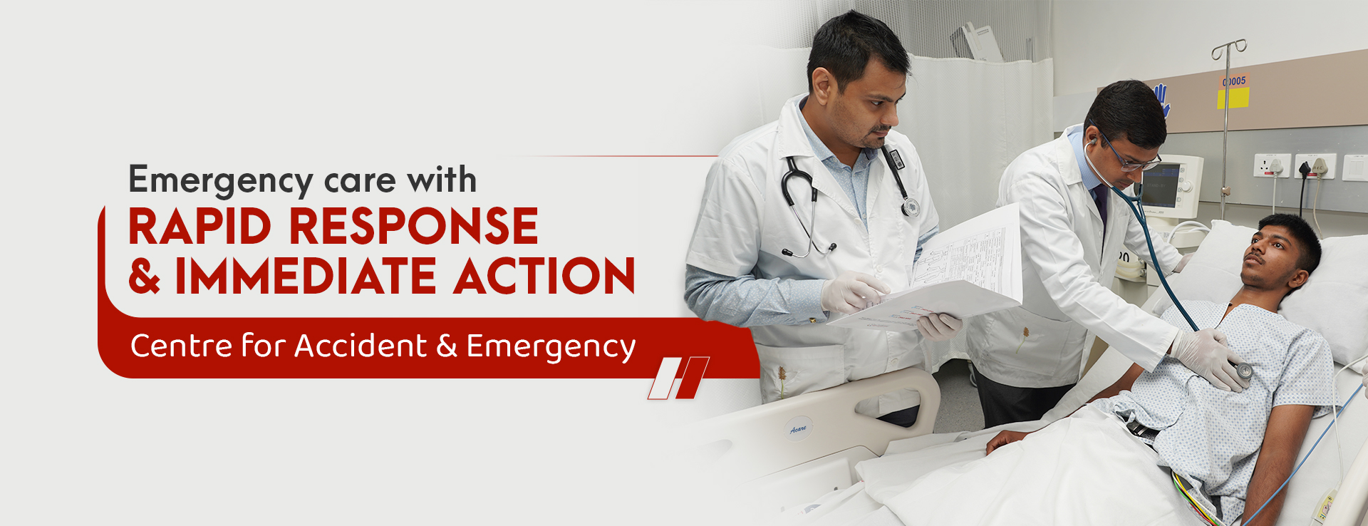 Emergency care with Rapid Response & Immediate Action