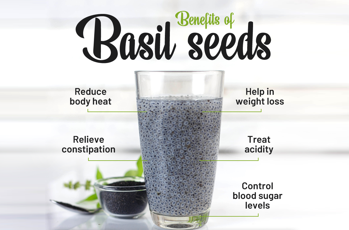 Benefits of basil seeds