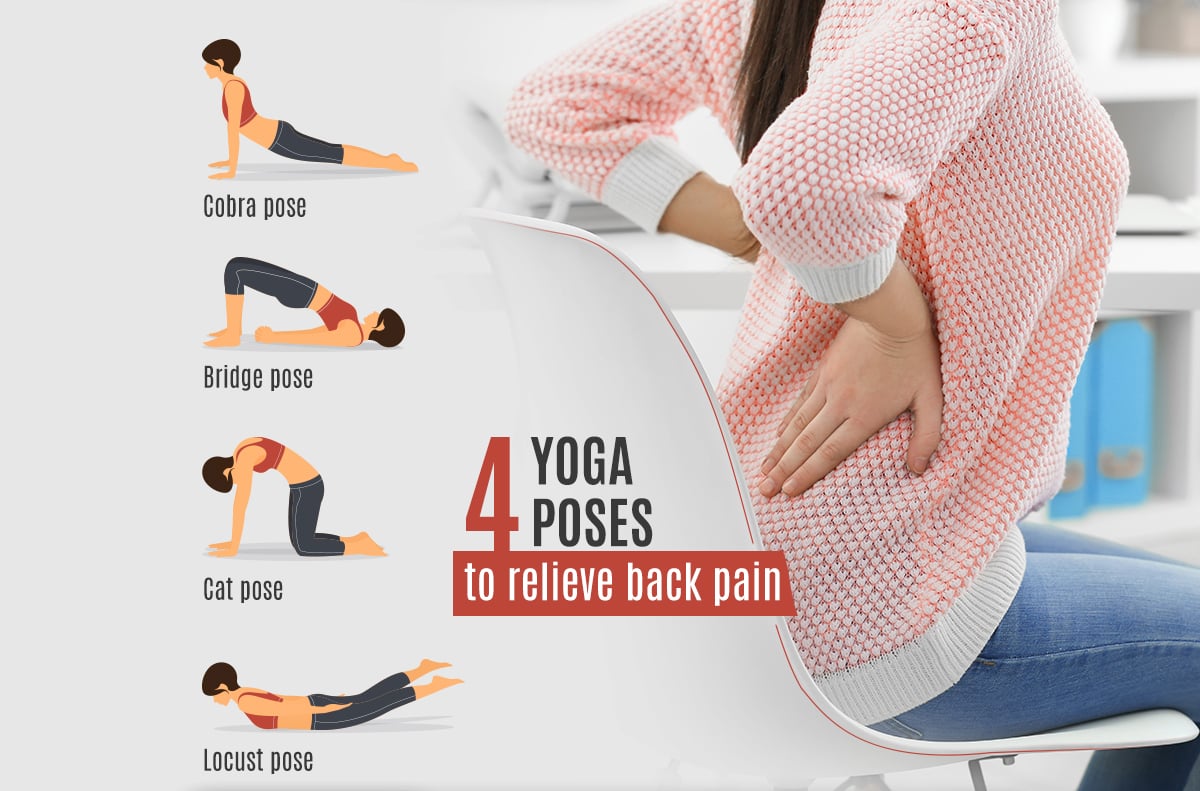 5 Yoga Poses (Asanas) for Back Pain Relief - Most Effective Exercises