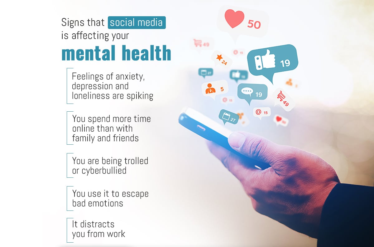Signs that social media is affecting your mental health
