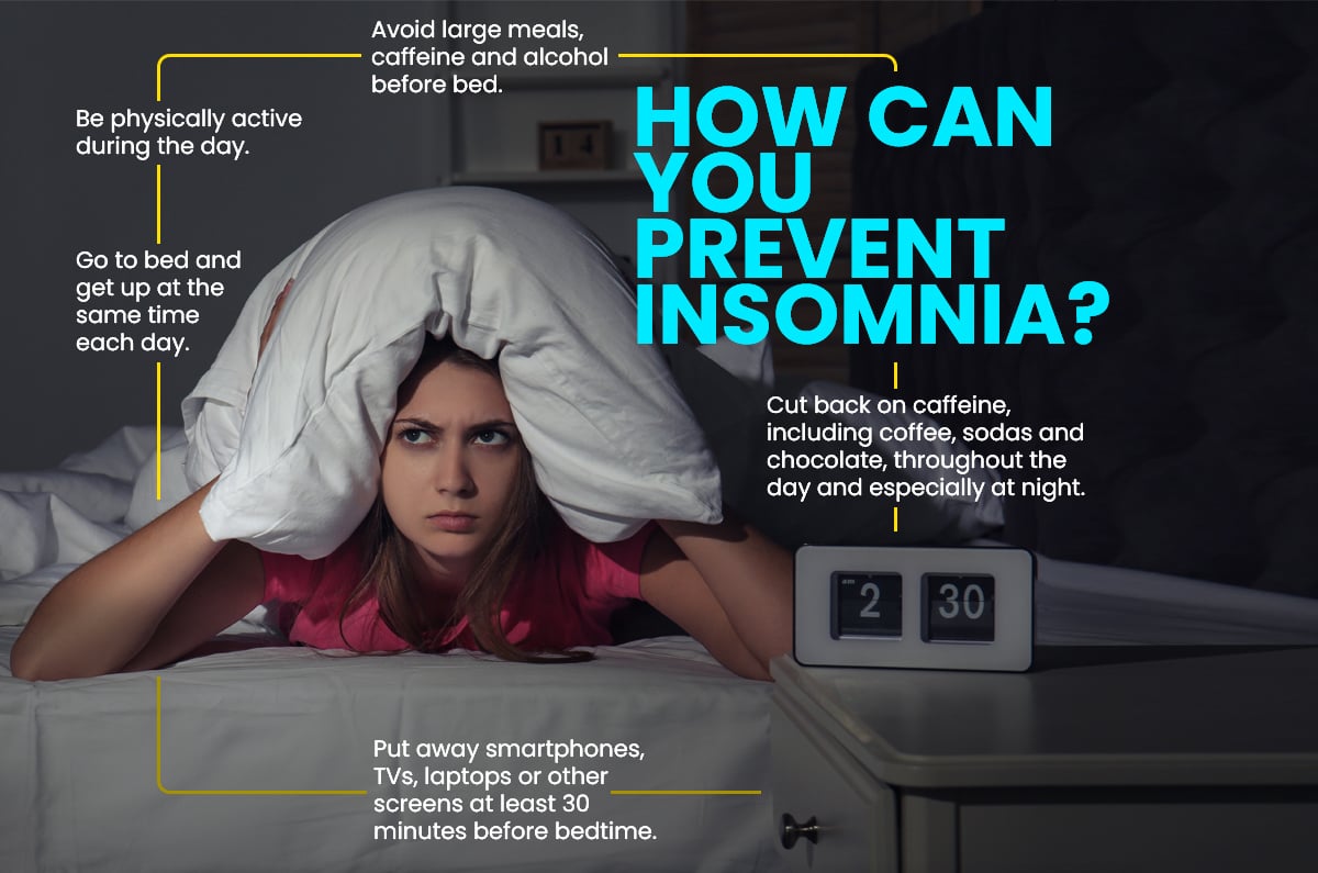 How can you prevent insomnia?