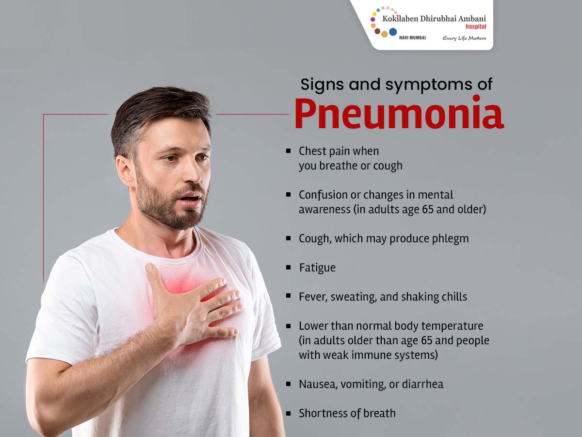 Signs And Symptoms Of Pneumonia