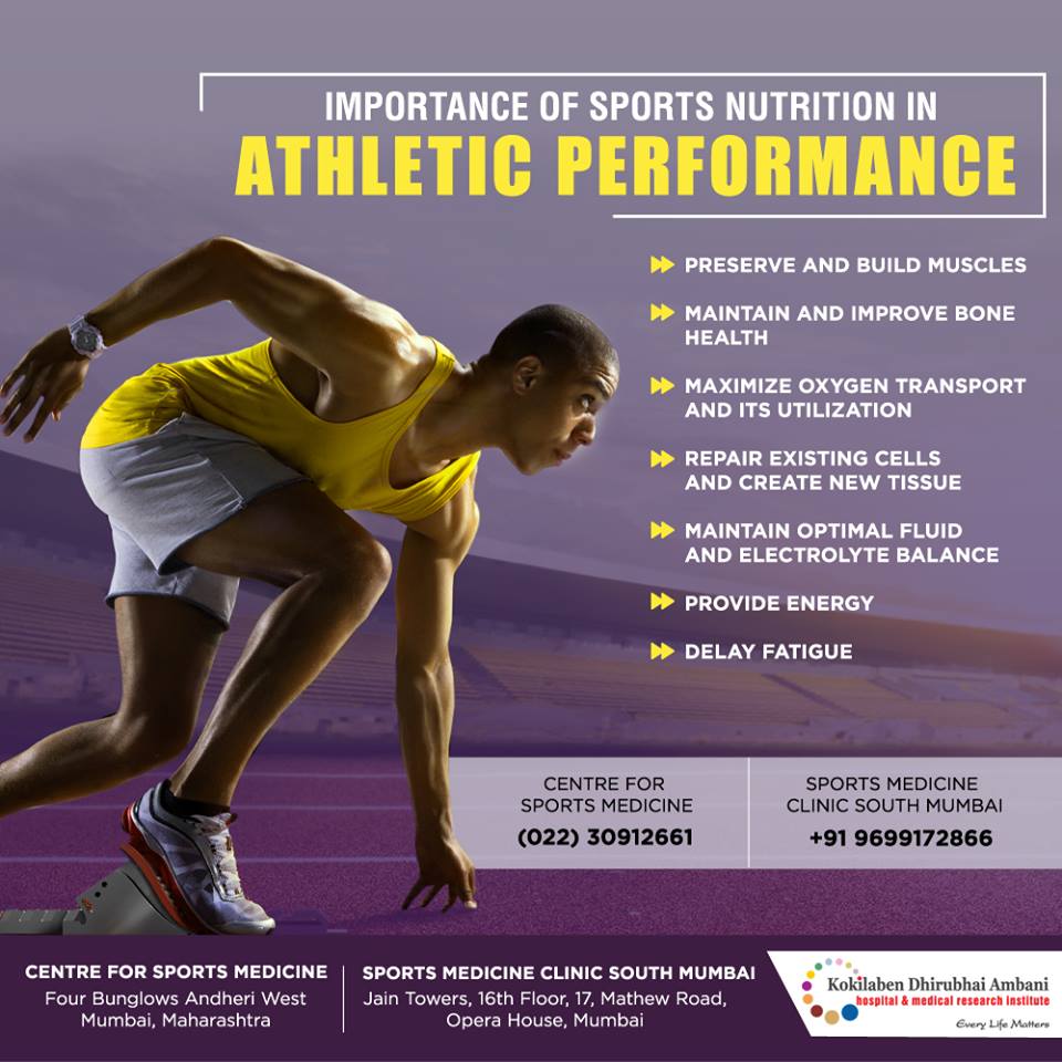 Importance of Sports Nutrition Health Tips from Kokilaben Hospital