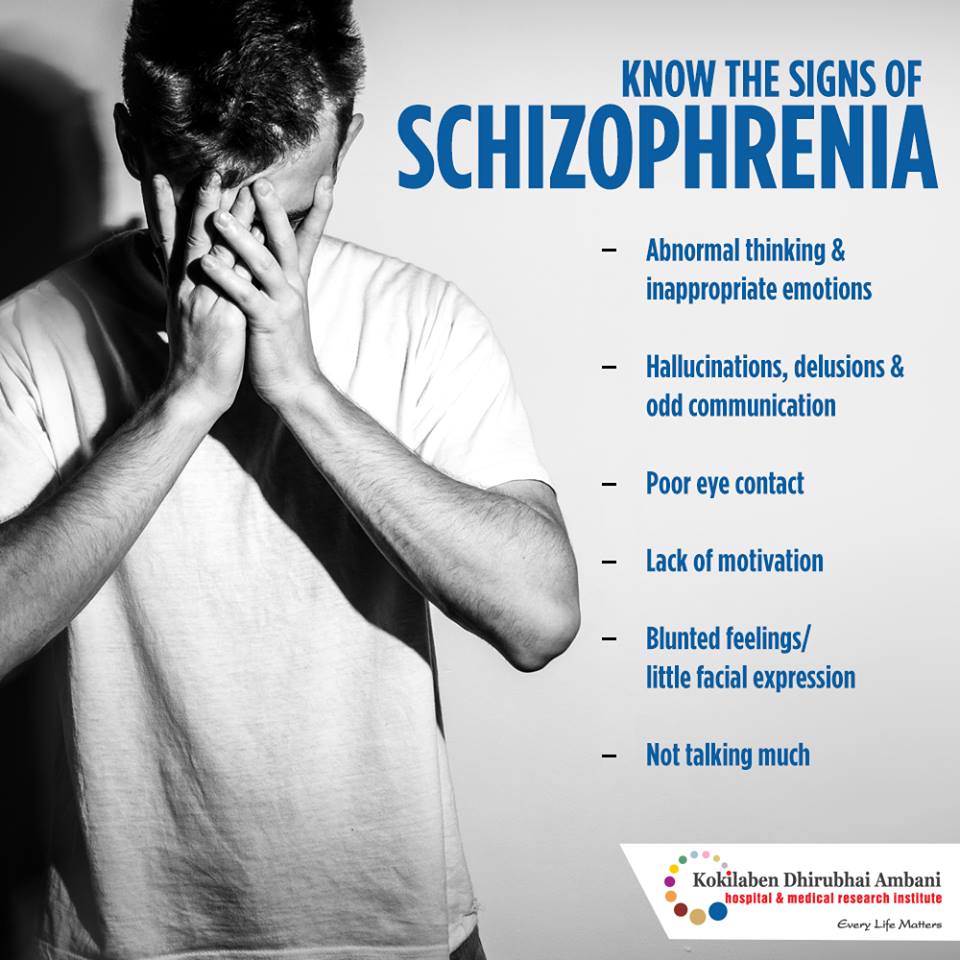 Know The Signs Of Schizophrenia Health Tips From Kokilaben Hospital