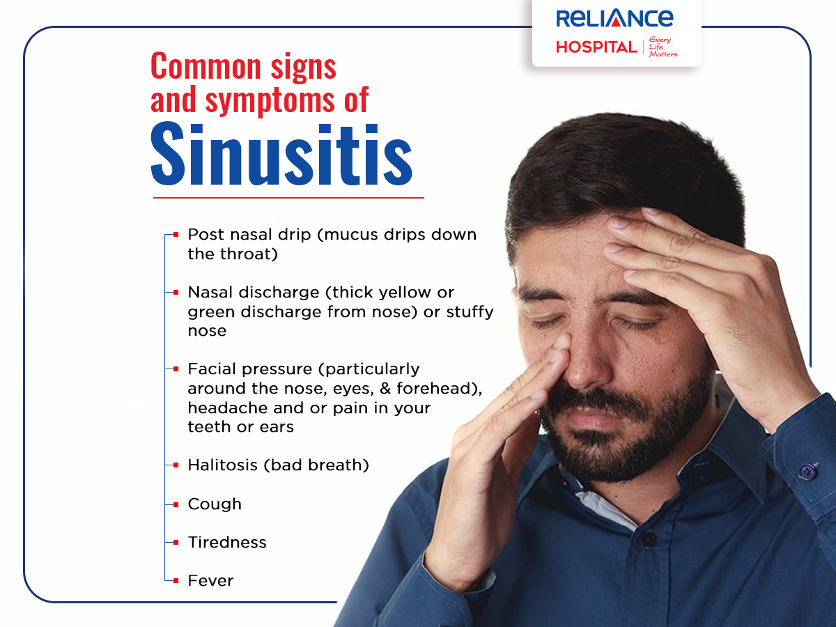 Common Signs And Symptoms Of Sinusitis