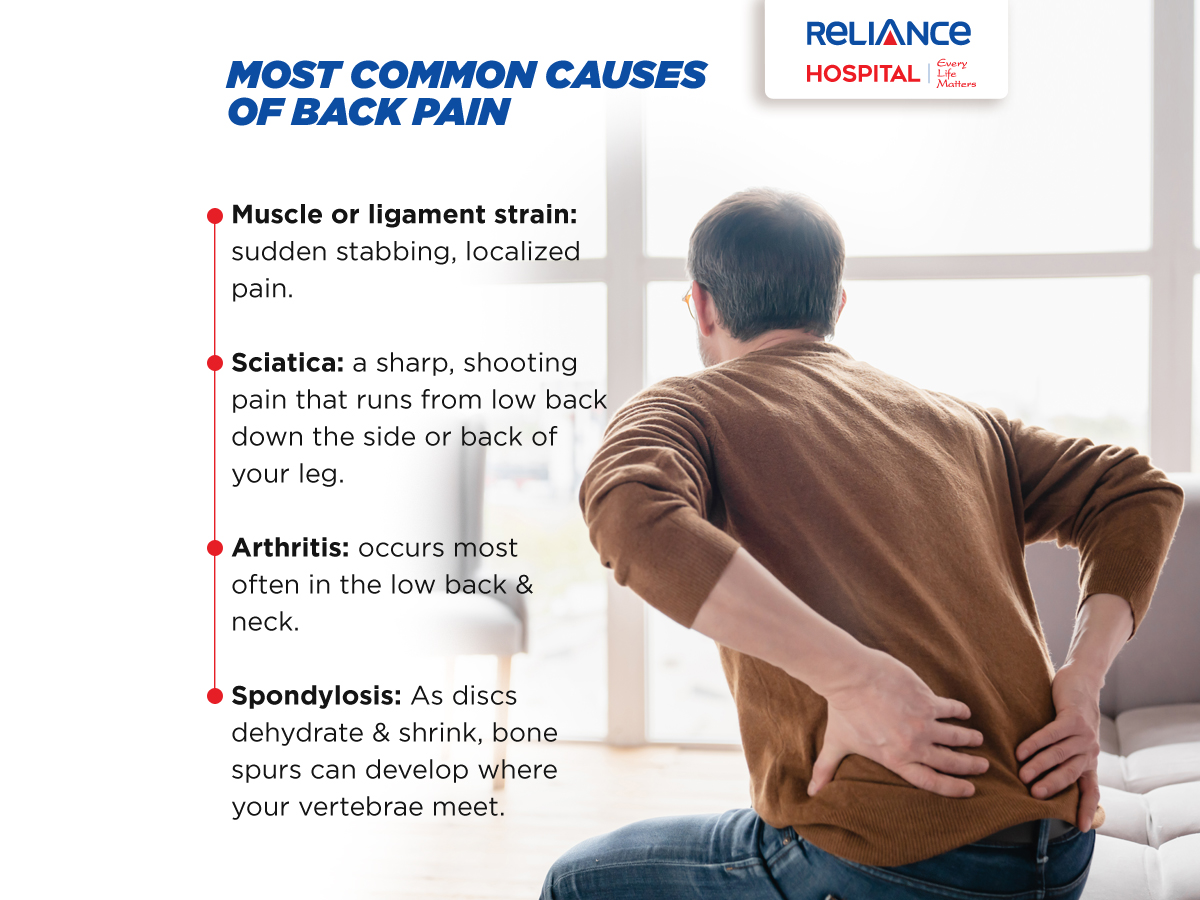 Most common causes of back pain