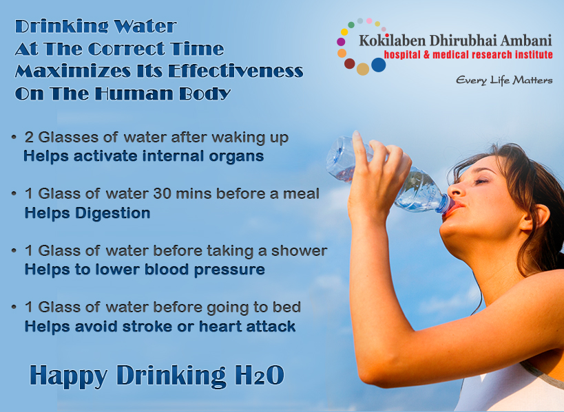 The Correct Way To Drink Water Health Tips From Kokilaben Hospital 4086