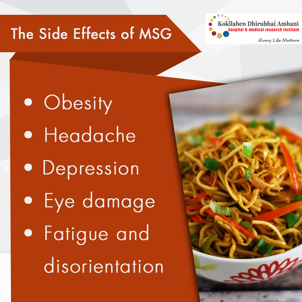 Side effects of MSG - Health Tips from Kokilaben Hospital