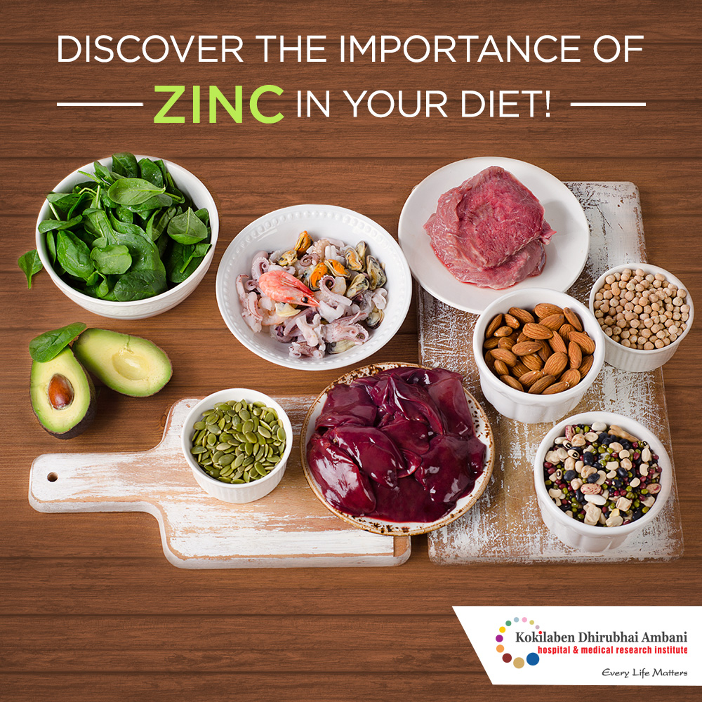 Importance of Zinc in your diet - Health Tips from Kokilaben Hospital