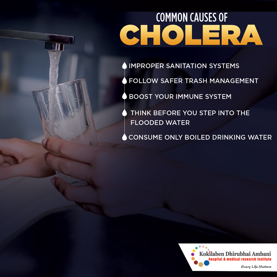 Common Causes Of Cholera - Health Tips From Kokilaben Hospital