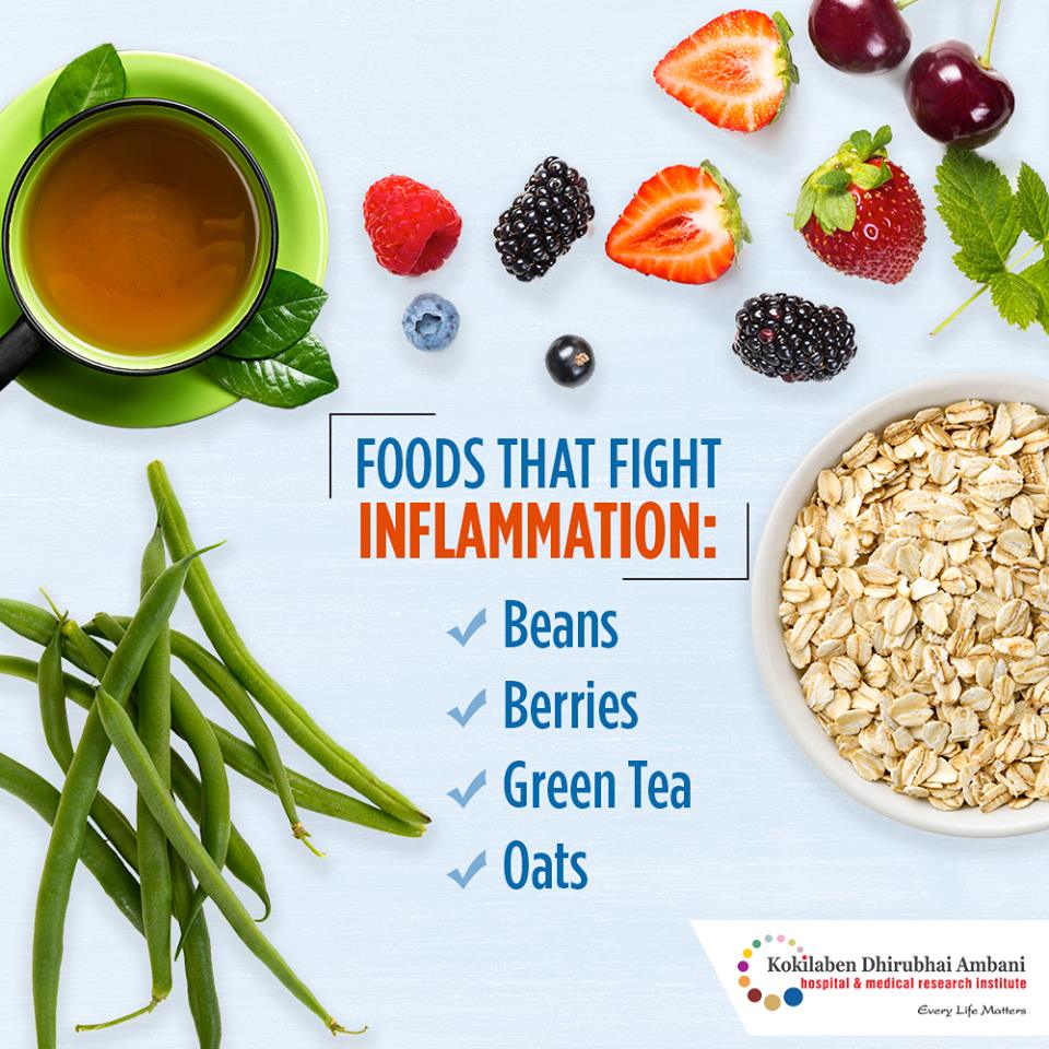 Foods That Fight Inflammation - Health Tips From Kokilaben Hospital