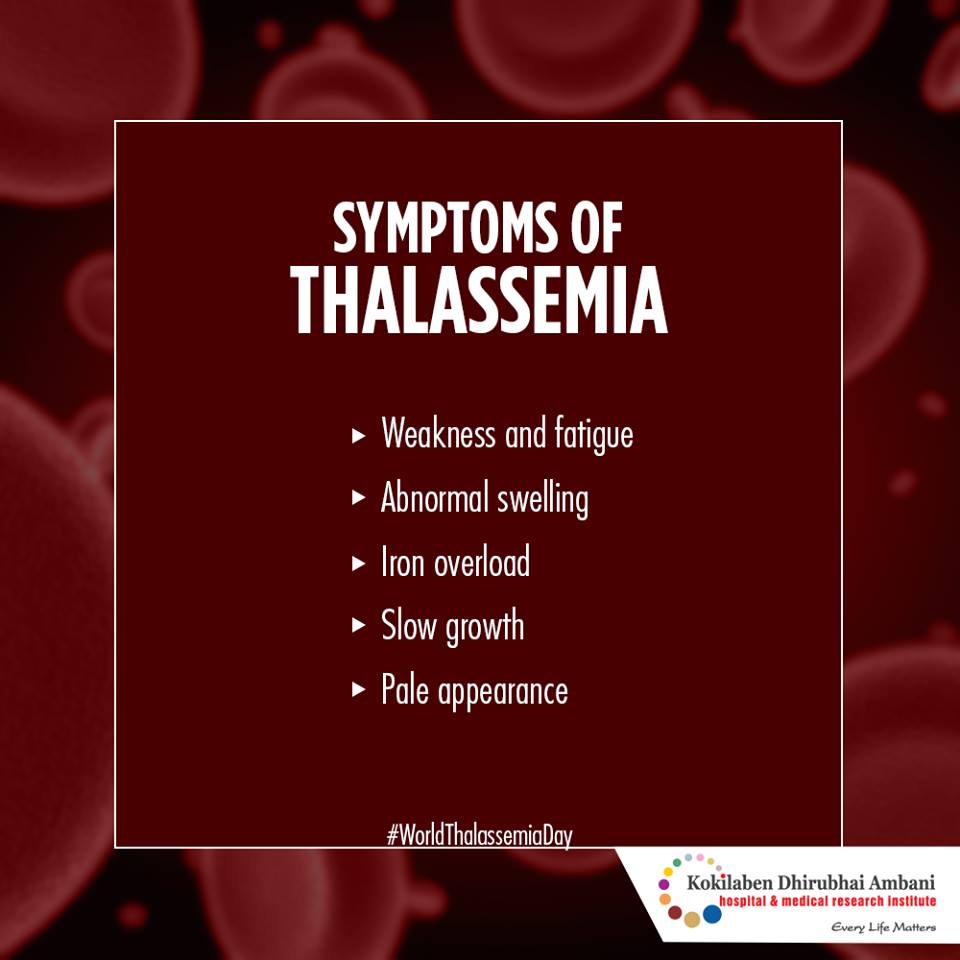 Symptoms of Thalassemia - Health Tips from Kokilaben Hospital